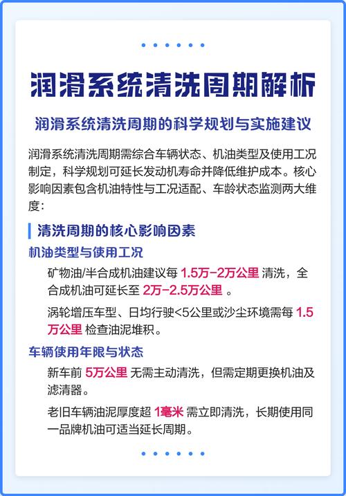润滑系统清洗多久一次,润滑系统多少公里清洗
