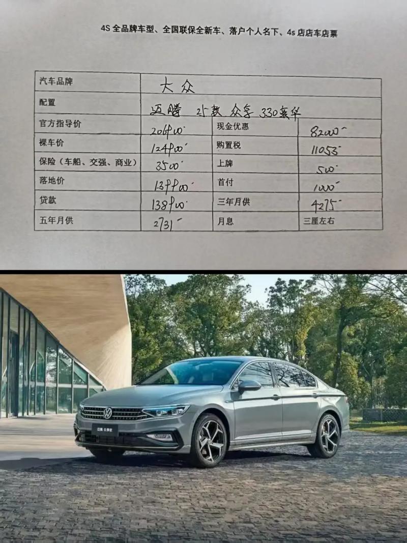 大众迈腾高配多少钱／大众迈腾高配多少钱落地